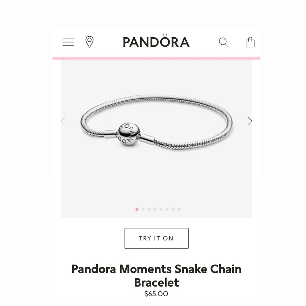 Pandora Moments Snake Chain Bracelet
